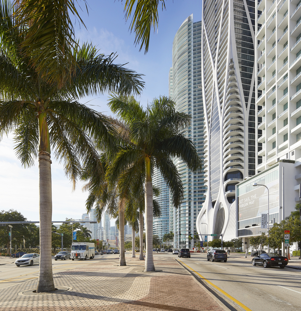 Zaha Hadid's interiors for One Thousand Museum tower in Miami revealed in new images